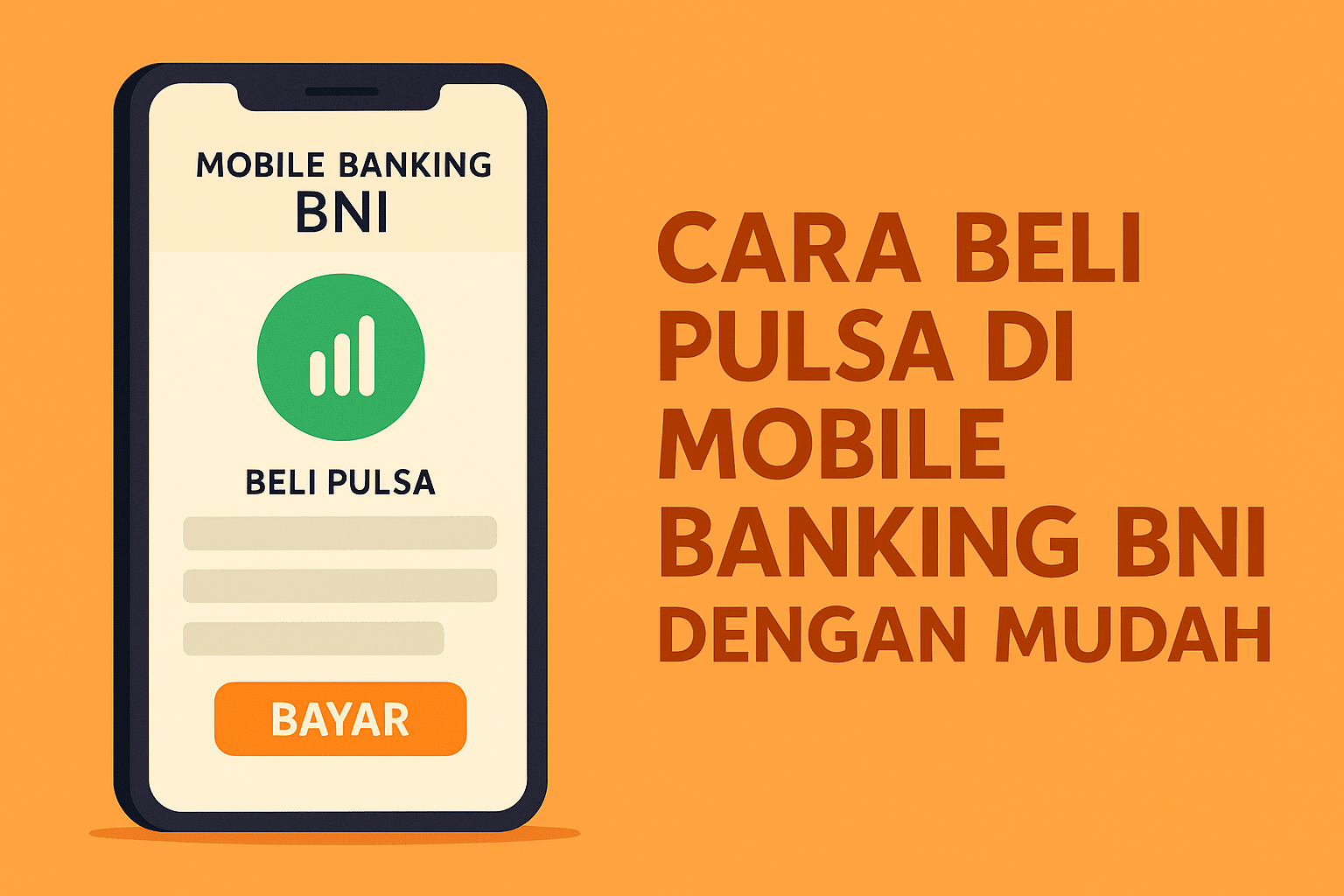 Cara Beli Pulsa di Mobile Banking BNI dengan Mudah